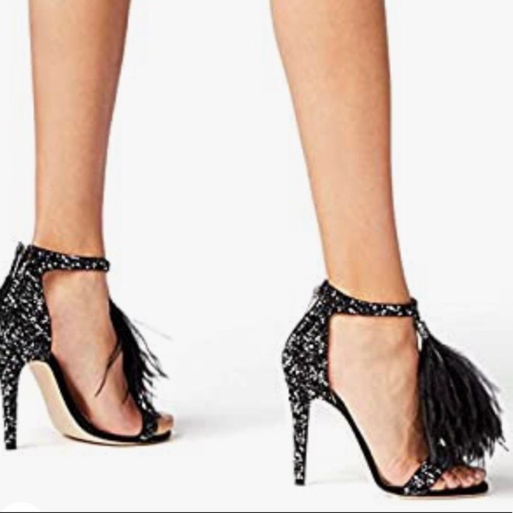 Bling high heels shoes